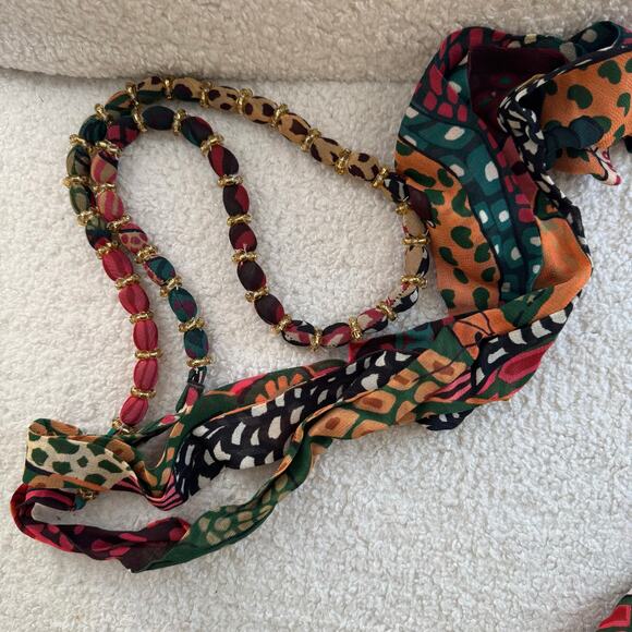 Farm Rio Fauna Mix Multicolor V Neckline Maxi Dress - Picture 11 of 12